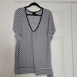 Striped tunic top